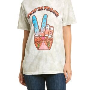 Junk Food Clothing Logo Trip In Peace Vintage Flea Market Graphic Tee